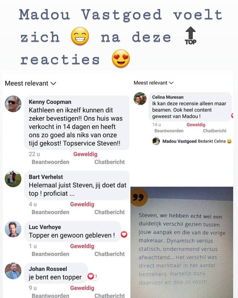 Leuke reacties van klanten !