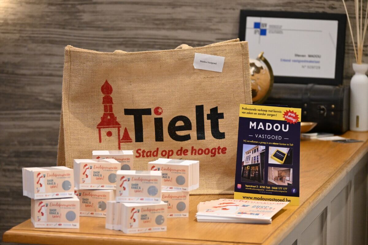 MADOU VASTGOED doet mee aan de eindejaarsactie Tielt!